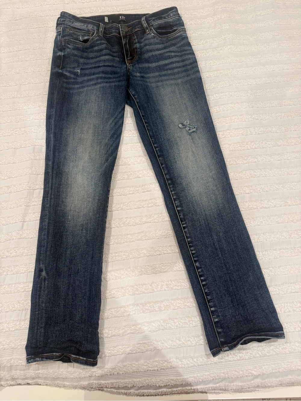 Kut from the Kloth Women's Dark Blue Straight Leg Jeans